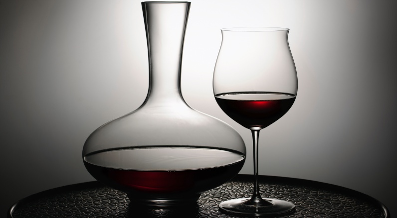 verre de vin et carafe