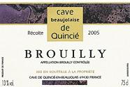 Cave beaujolaise de Quincié  2005