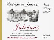 CH. DE JULIENAS Cuvée Prestige  2003