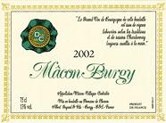 DOM. DE CHERVIN Burgy Cuvée Tradition  2002