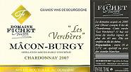 Dom. Olivier Fichet Burgy Les Verchères  2007