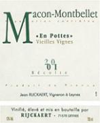 JEAN RIJCKAERT Montbellet En Pottes Vieilles Vignes  2001