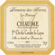 DOM. DES BARRES Les Prêtrises  2003