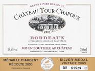 CH. TOUR CHAPOUX  2003