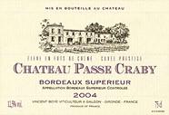Ch. Passe Craby Cuvée Prestige Élevé en fût de chêne  2004