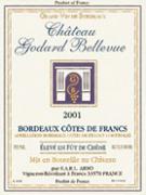 CH. GODARD BELLEVUE Elevé en fût de chêne  2001