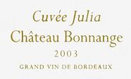 CH. BONNANGE Cuvée Julia  2003