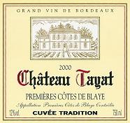 CH. TAYAT Cuvée Tradition Elevée en barrique de chêne  2000