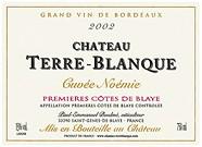 CH. TERRE-BLANQUE Cuvée Noémie  2002