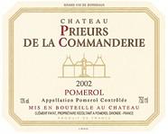 CH. PRIEURS DE LA COMMANDERIE  2002