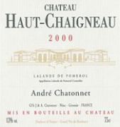 CH. HAUT-CHAIGNEAU Cuvée Prestige Elevé en fût de chêne  2000
