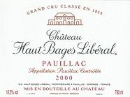 CH. HAUT BAGES LIBERAL  2000