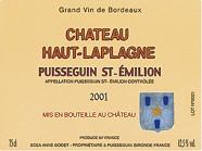 CH. HAUT-LAPLAGNE  2001