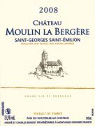 Ch. Moulin la Bergère  2008
