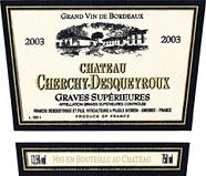 Ch. Cherchy-Desqueyroux  2003