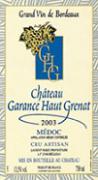 Ch. Garance Haut Grenat  2003