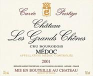 CH. LES GRANDS CHENES Cuvée Prestige  2001