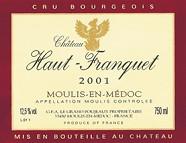 CH. HAUT-FRANQUET  2001