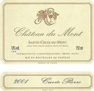 CH. DU MONT Cuvée Pierre  2001