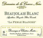Dom. de la Creuze noire La Perle blanche  2009