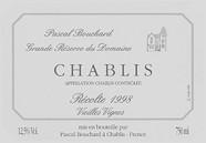 PASCAL BOUCHARD Grande Réserve du Domaine Vieilles vignes  1998