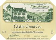 DOM. BILLAUD-SIMON Les Blanchots Vieilles Vignes  2001