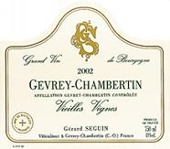 GERARD SEGUIN Vieilles Vignes  2002