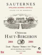 CH. HAUT-BERGERON  2001