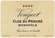 DOM. DE LA VOUGERAIE Clos du Prieuré Monopole  2000