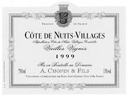 DOM. A. CHOPIN ET FILS Vieilles vignes  1999