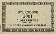 DOM. PHILIPPE CHARLOPIN Cuvée Prestige  2001