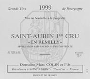 DOM. MARC COLIN ET FILS En Remilly  1999