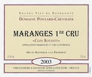 DOM. PONSARD-CHEVALIER Clos Roussot  2003