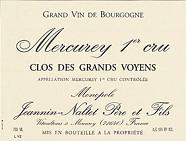 JEANNIN-NALTET PERE ET FILS Clos des Grands Voyens Monopole  1999