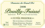 Dom. du Grand Pré Cuvée Prestige  2008