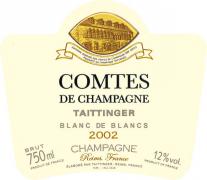 Taittinger Blanc de blancs Comtes de Champagne 2002