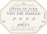 Rolet Père et Fils Vin de paille  2002