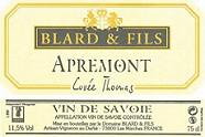 Blard et Fils Apremont Vieilles Vignes Cuvée Thomas  2007