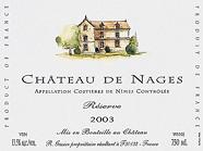 CH. DE NAGES Réserve  2003