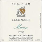 CLOS MARIE Pic Saint-Loup Manon  2000