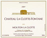 Ch. la Clotte-Fontane Mouton la Clotte  2007
