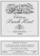 CH. PUECH-HAUT Saint-Drézéry Tête de cuvée  1999