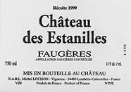 CH. DES ESTANILLES  1999