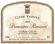 DOM. RENUCCI Calvi Cuvée Vignola  2003