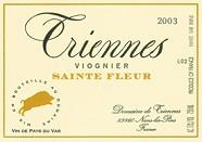 TRIENNES Viognier Sainte fleur  2003