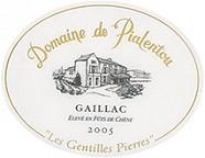 Dom. de Pialentou Les Gentilles Pierres Élevé en fût de chêne  2005