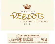 Les Verdots selon David Fourtout  2010