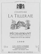 CH. LA TILLERAIE Vieilli en fût de chêne  1999