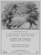 DOM. DU GRAND MAYNE Sauvignon fût de chêne  2000