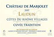 Ch. de Marjolet Laudun Cuvée Tradition  2007
